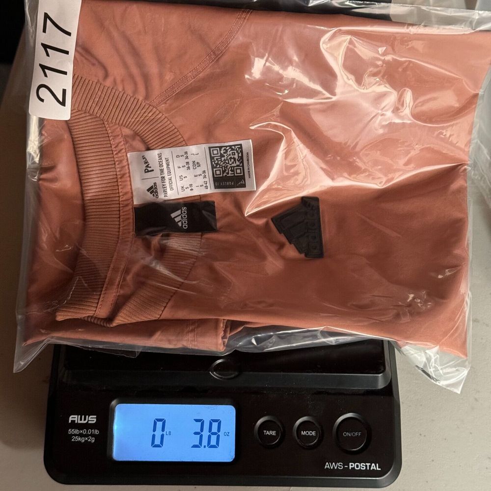 Adidas‎ Parley Top Womens Small Rose Gold Windbreaker Lightweight Active Swoosh - Picture 11 of 11